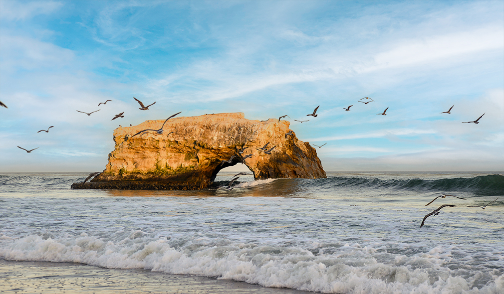 California Beaches With Natural Bridges Golden State CA Love