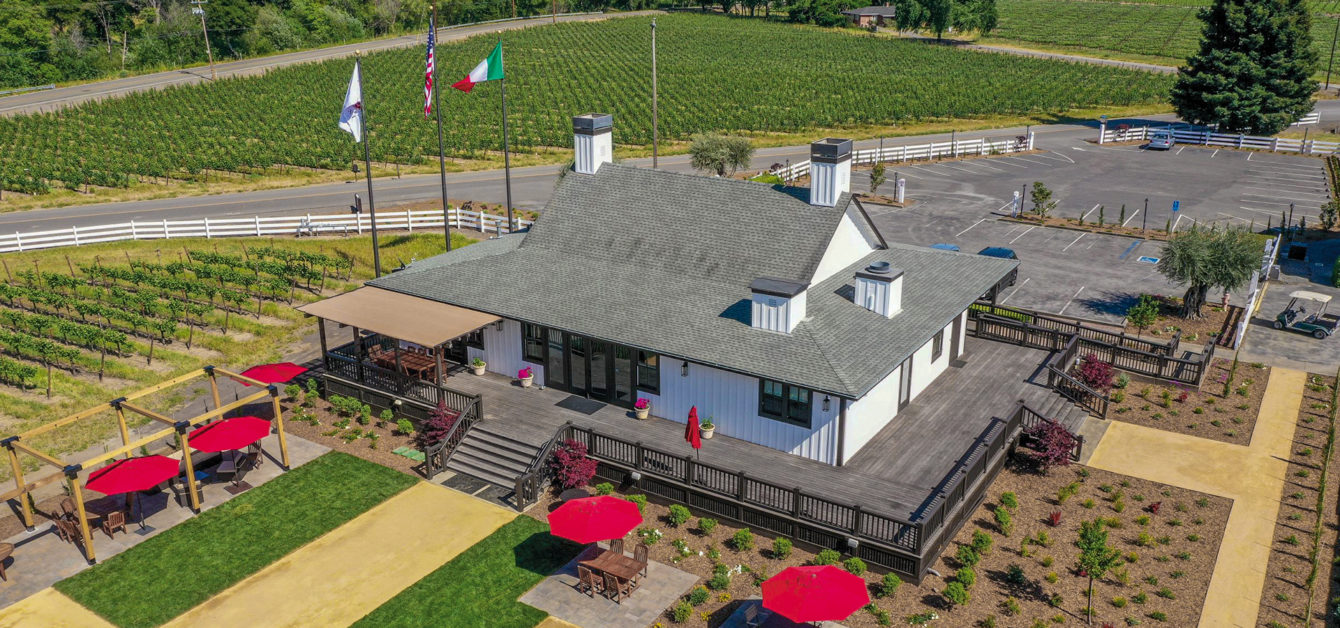 The recently renovated tasting room at Orsi Vineyards